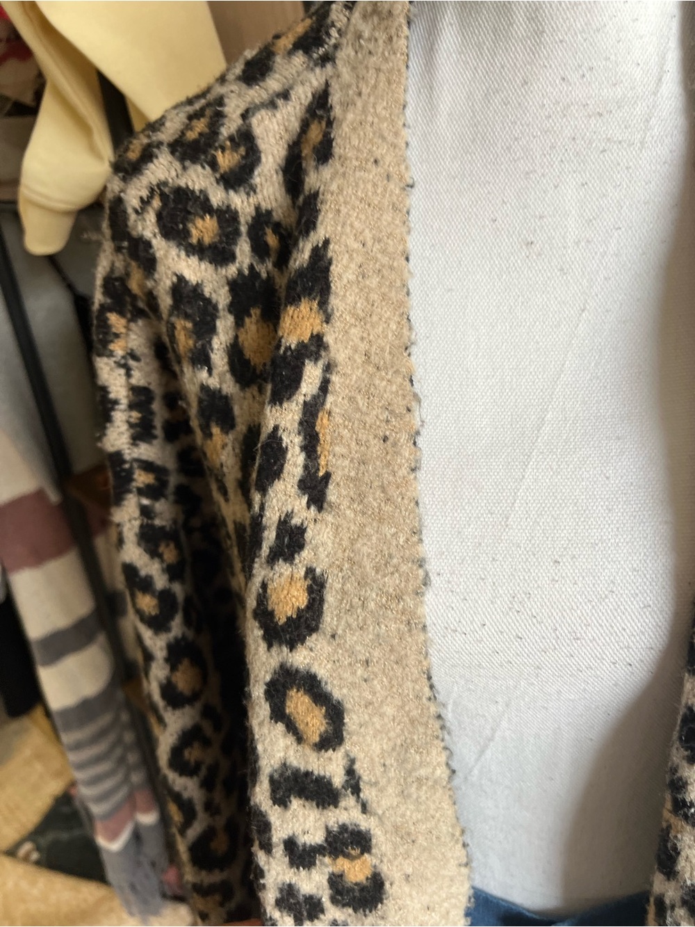Lulu's Beige Leopard Print Open-Front Cardigan - Picture 5 of 12